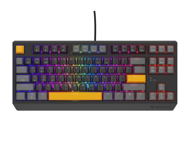 Genesis Thor 230 TKL Anchor Gray Positive US Outemu Red NKG-2081 - 1226121 - zdjęcie